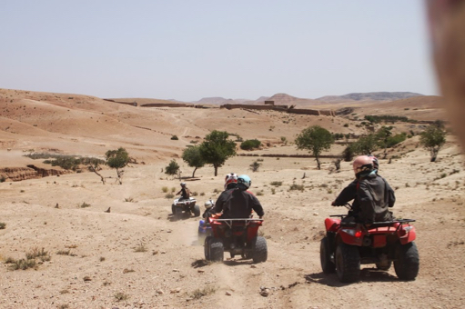 Quad tocht in de Agafay woestijn